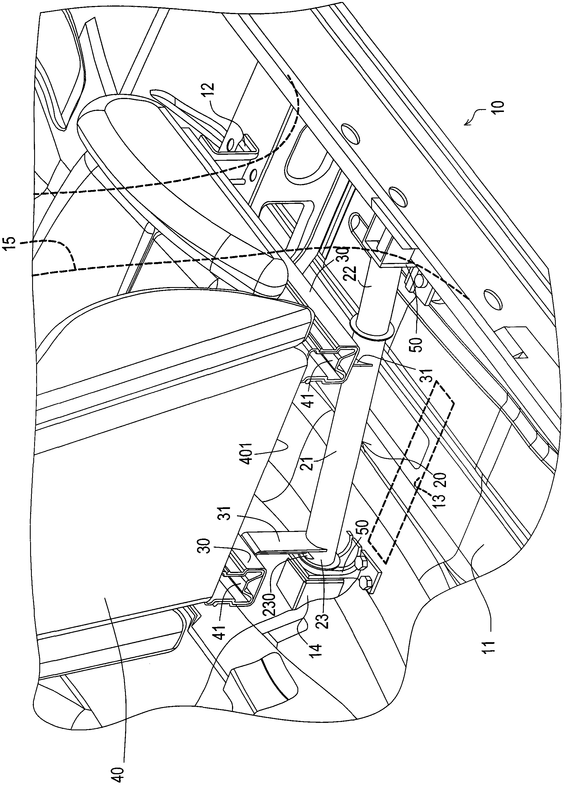 Fixing structure for vehicle seats