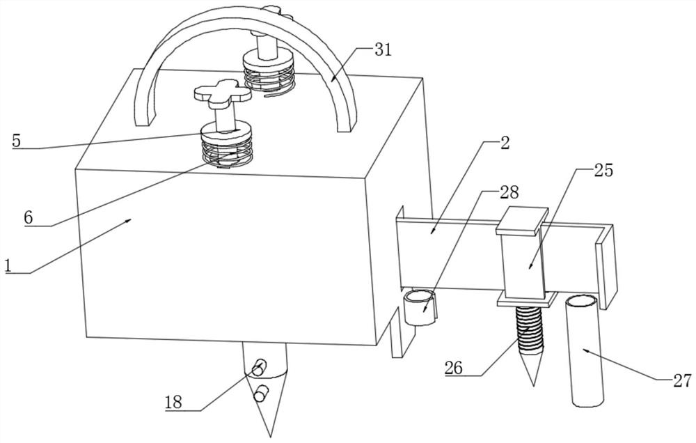 Land area measuring device