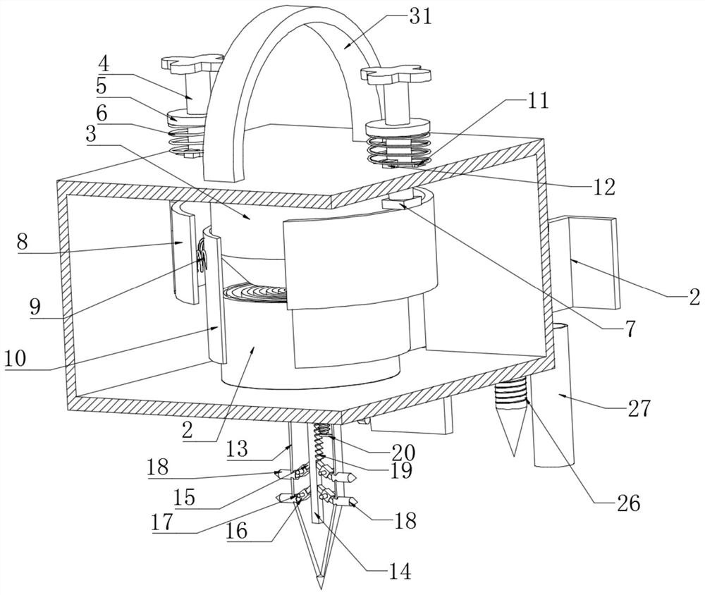 Land area measuring device