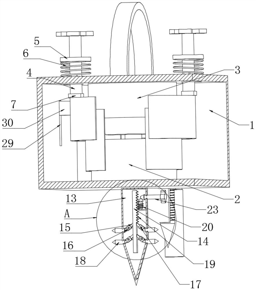 Land area measuring device