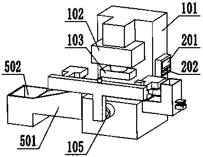 Automatic taking and punching device