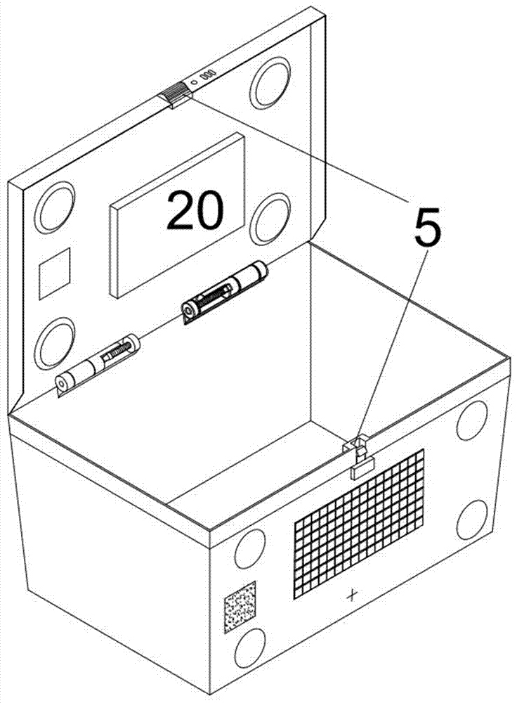 Automatic renting device of shared containers