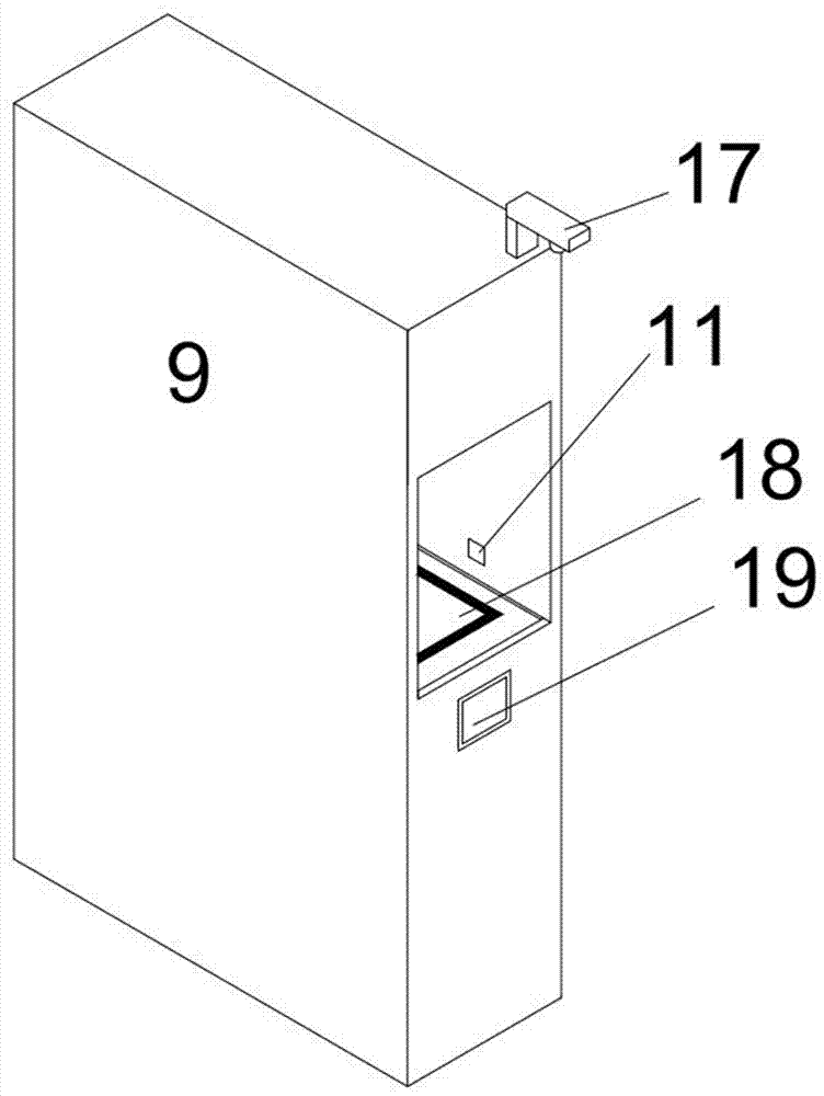 Automatic renting device of shared containers