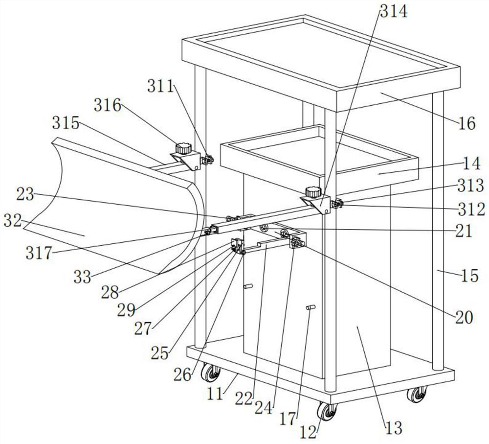 Multifunctional mobile treatment vehicle for digestive endoscope nursing