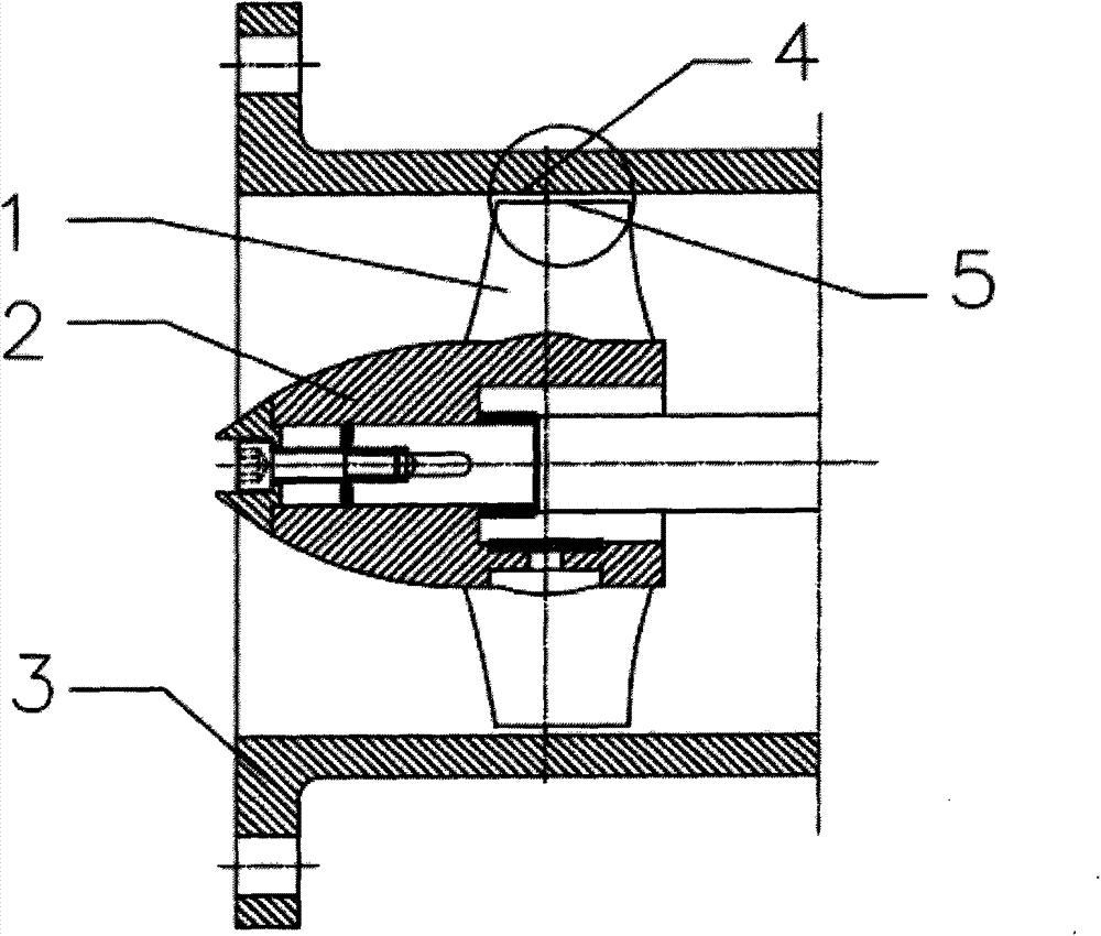 Vane structure for weakening axial flow pump vane top leakage flow and leakage vortex