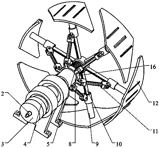 Electromagnetism separating-closing-type repeating folding and unfolding unlocking wheel mechanism