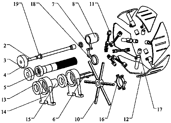 Electromagnetism separating-closing-type repeating folding and unfolding unlocking wheel mechanism