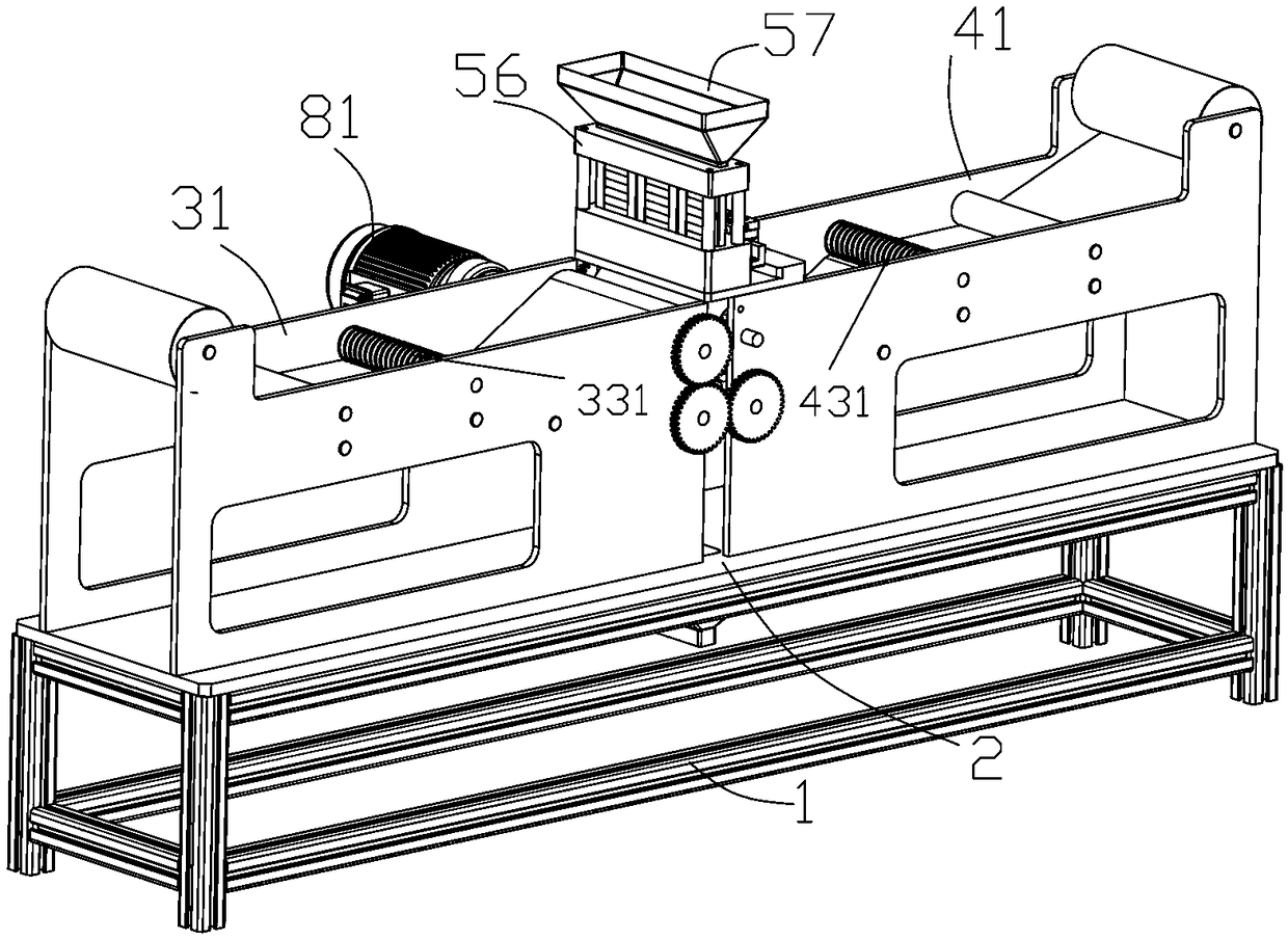 Symmetrical type chalk automatic film-coating equipment