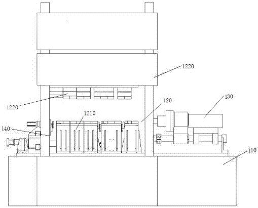 Square tube twisting production line