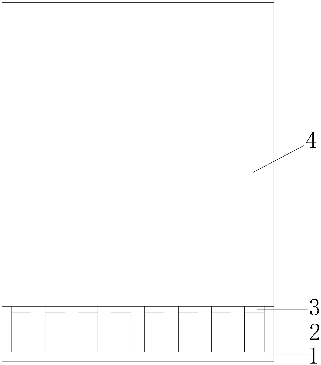 Lead-free electroplating method based on reserved larger finger connection position