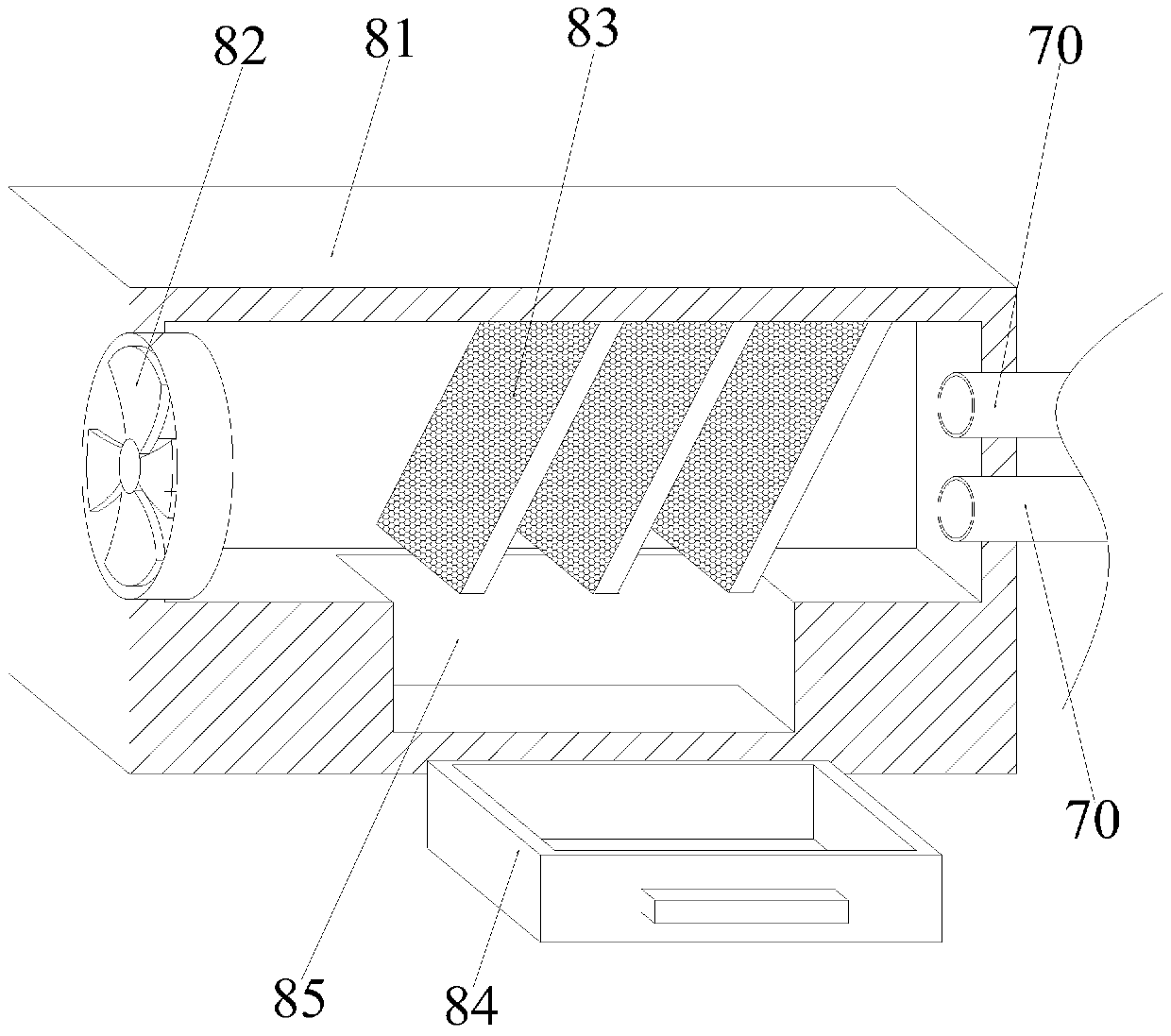 Fractional laser fog-absorption purification system device