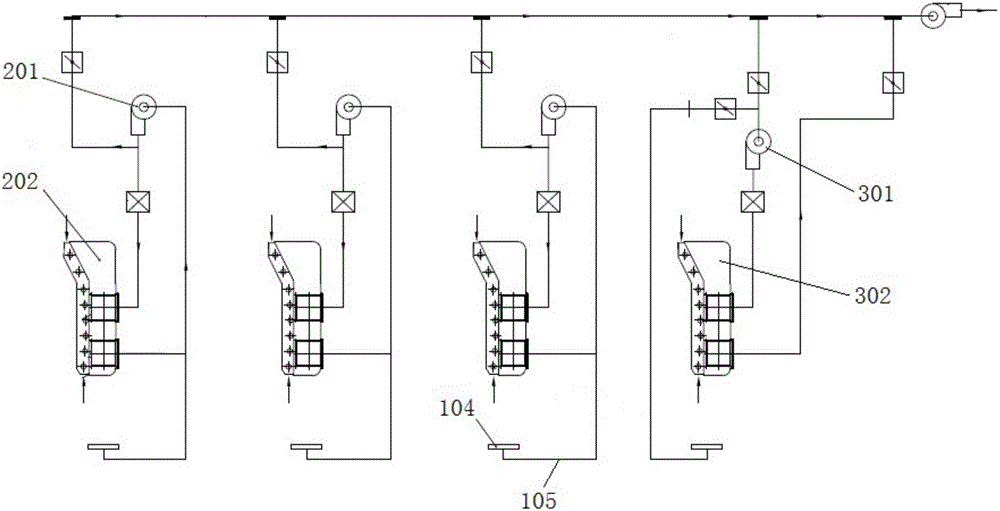 Exhaust hot air drying system