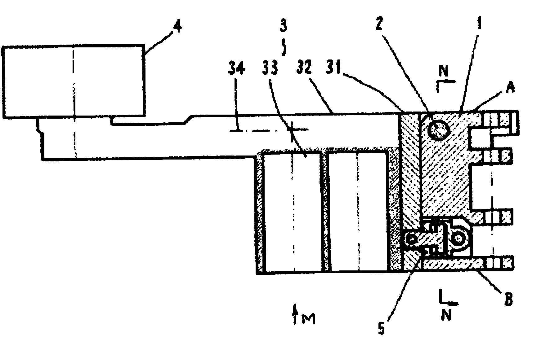 Deflectable cutting device of coal mining machine