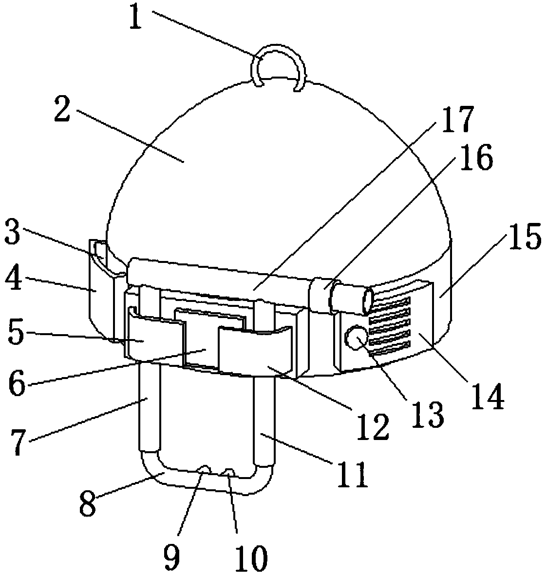 Head cover for noninvasive ventilation of infant rhinobyon