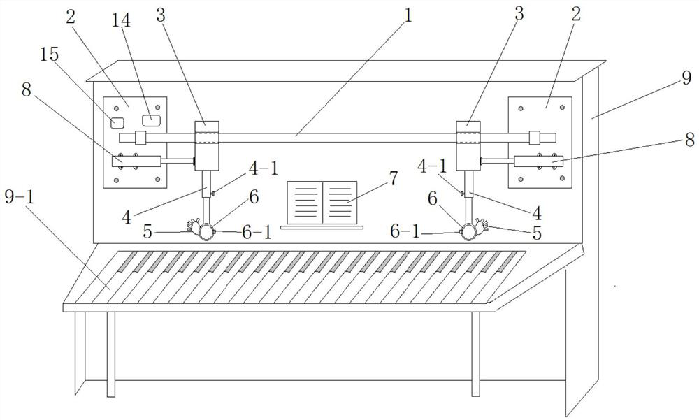 An auxiliary device for piano teaching