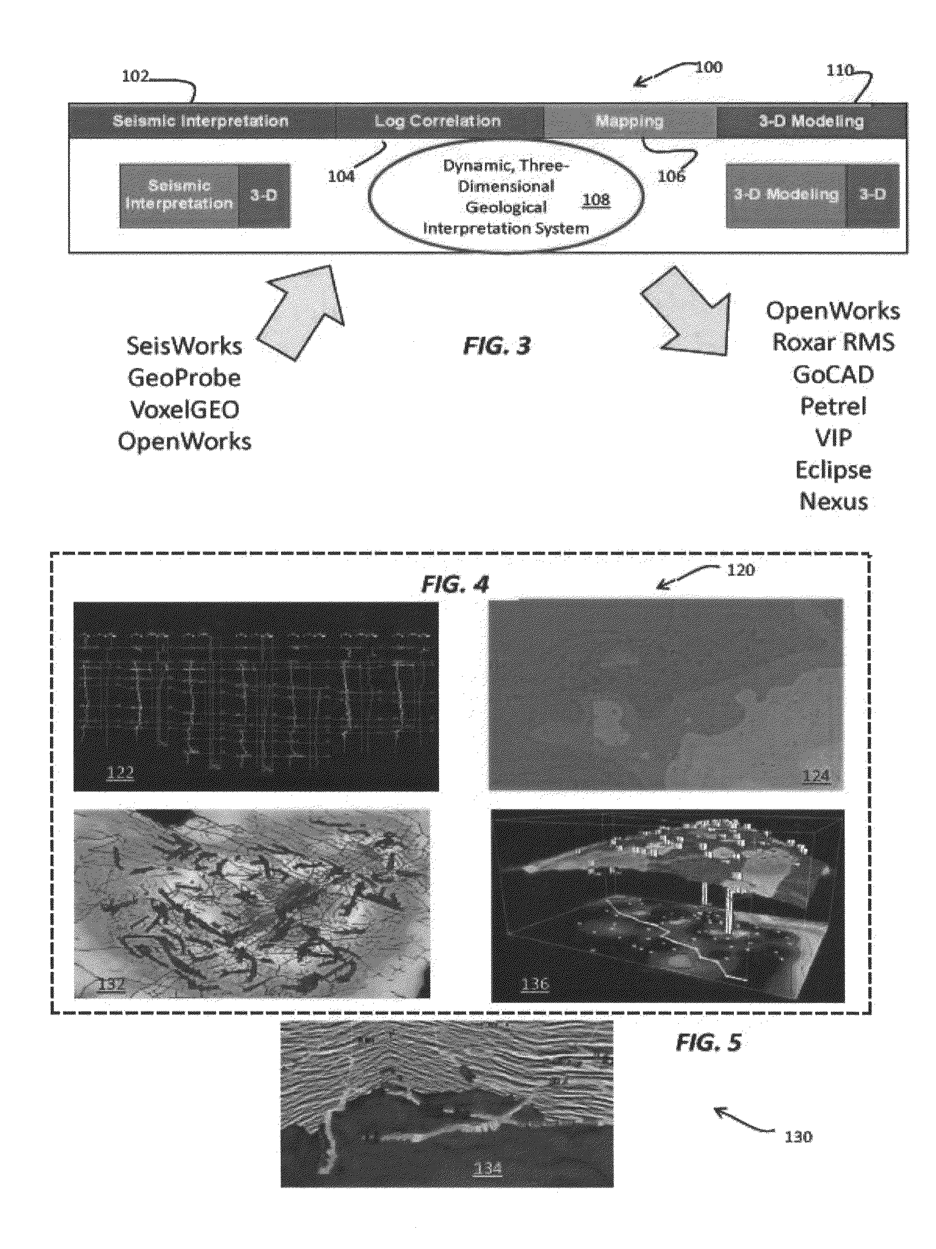 Method and system for dynamic, three-dimensional geological interpretation and modeling