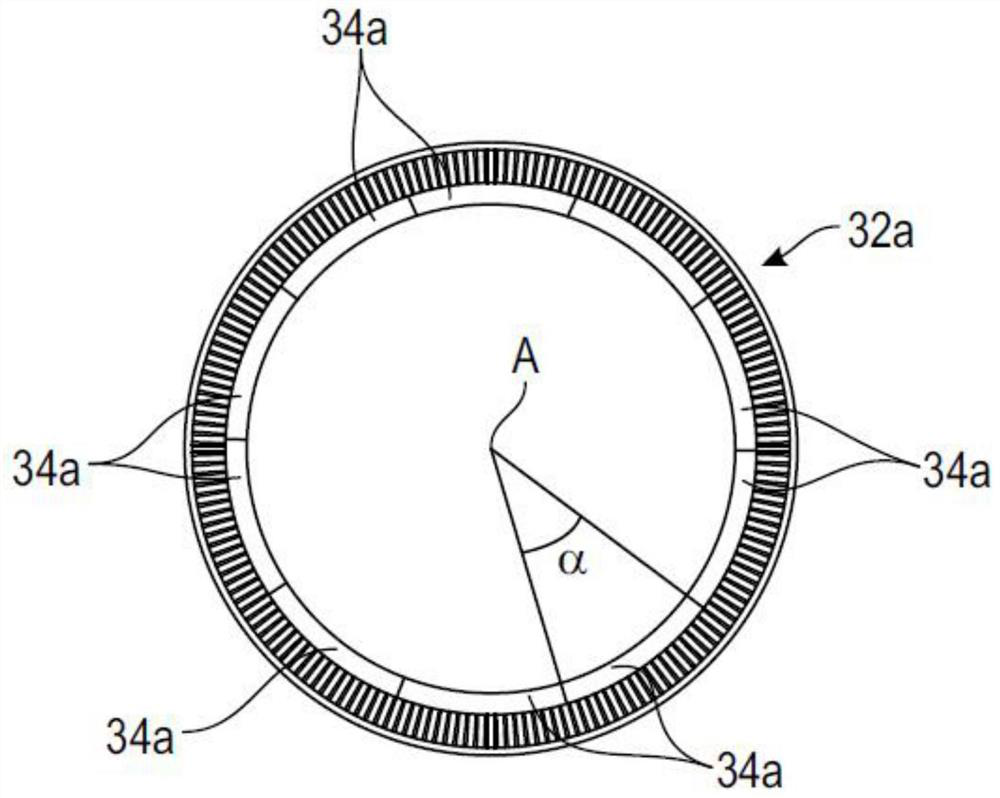 Control device and method for assembling sectors of turbine stator of turbine