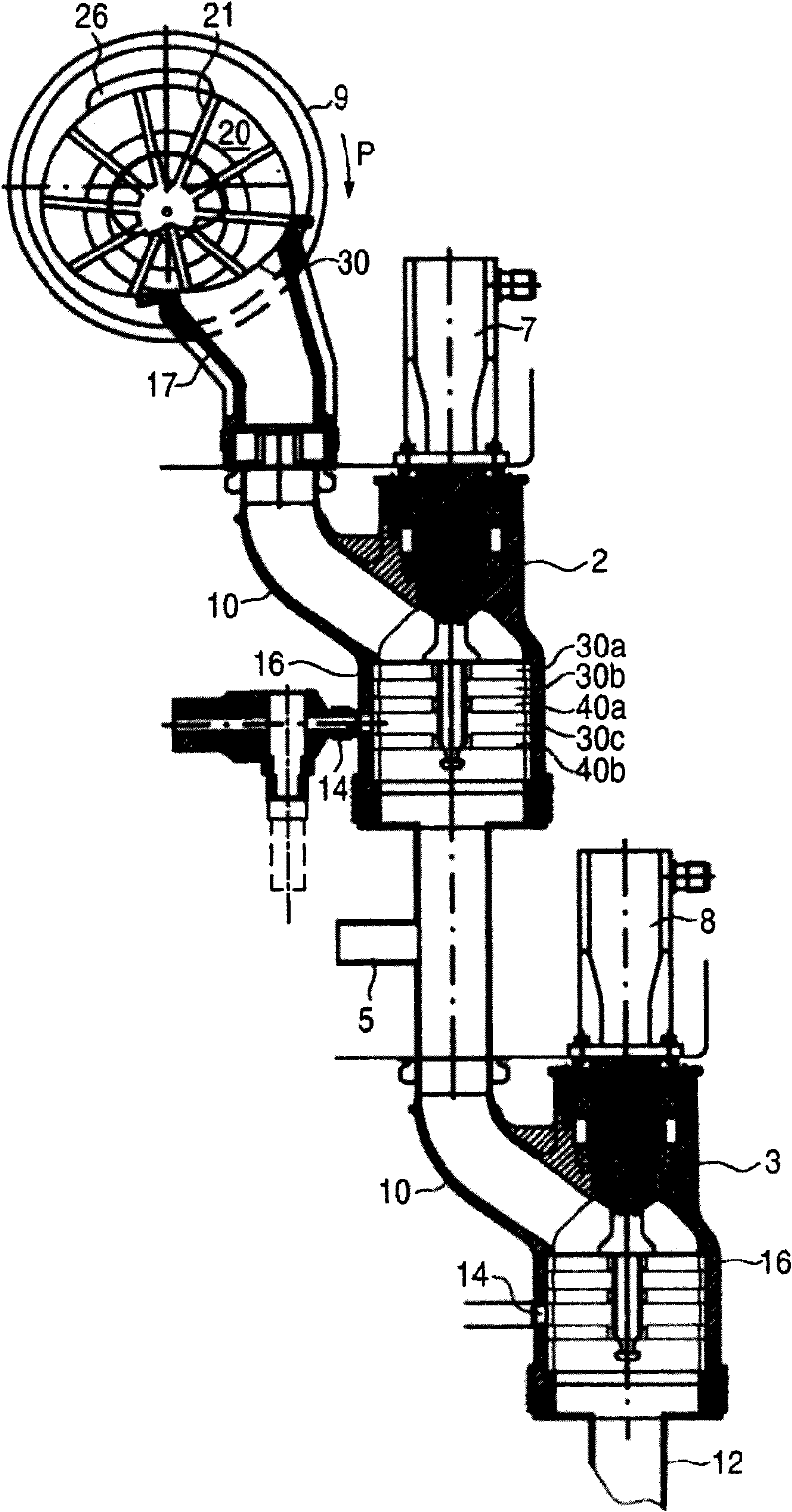 Device and method for producing and filling fine sausage meat, in particular an emulsion