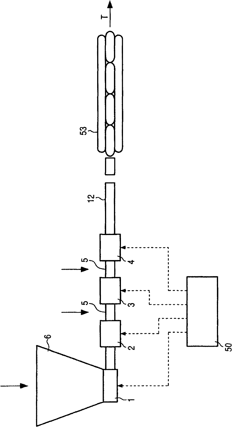 Device and method for producing and filling fine sausage meat, in particular an emulsion