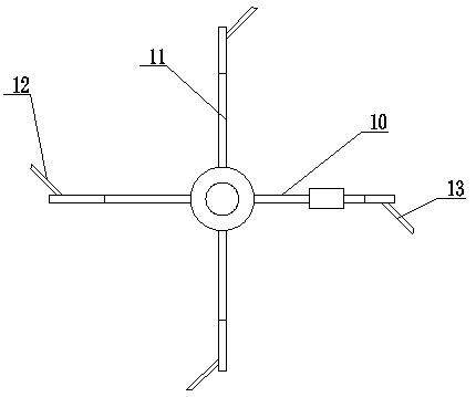 Special forced stirrer for normal-temperature asphalt mixture