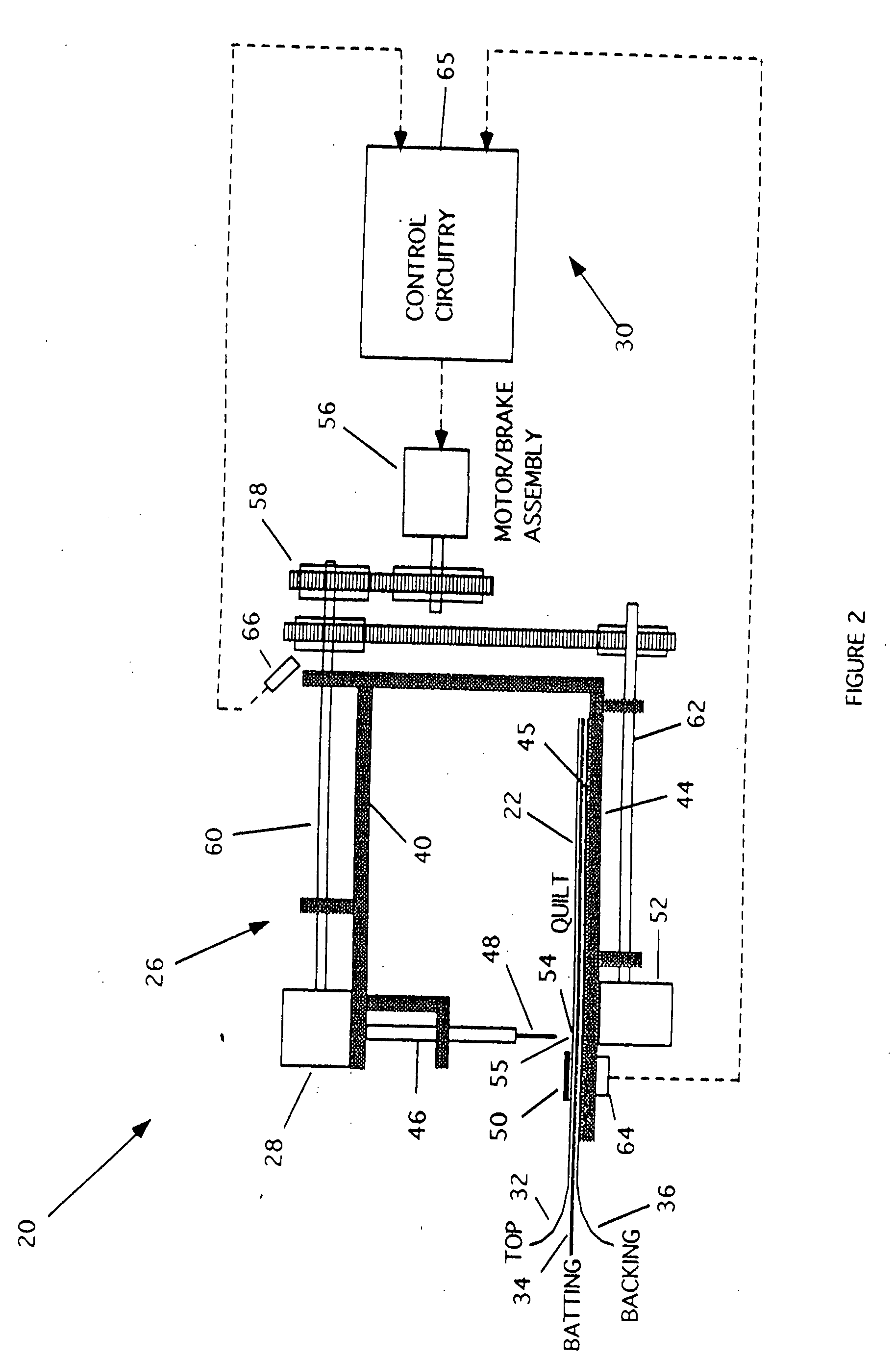 Stitching method and apparatus employing thread longitudinal movement detection