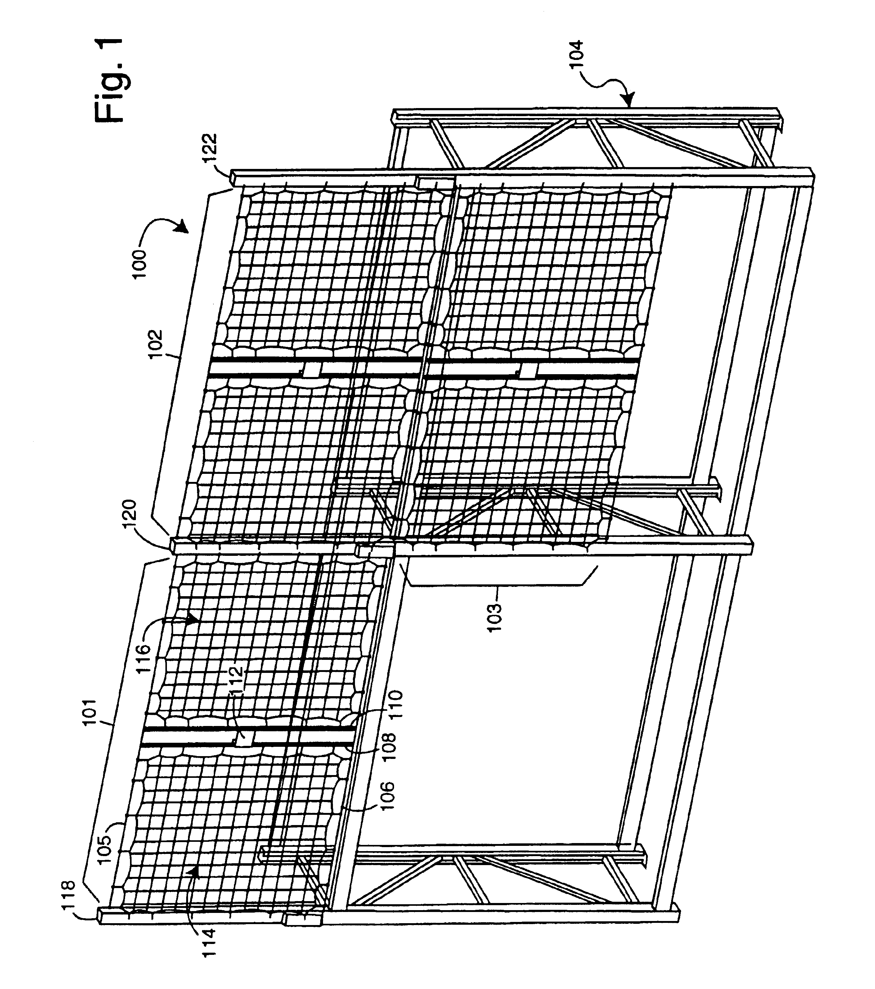 Warehouse pallet-rack safety netting system