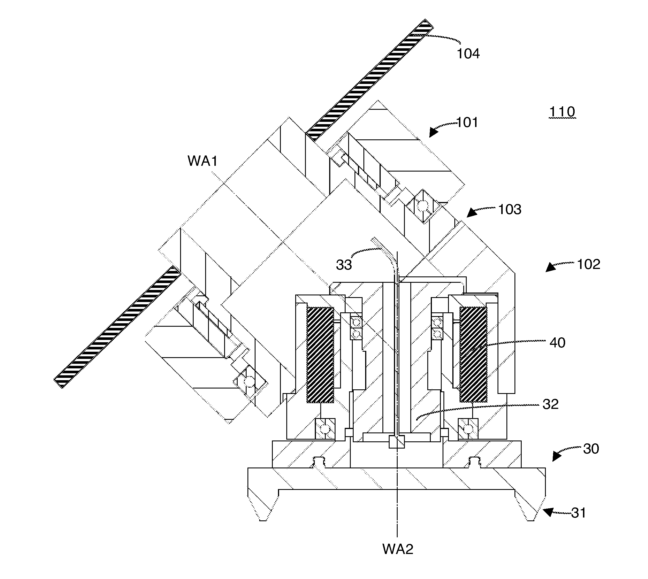 Tool head for use in a multiaxis machine, multiaxis machine having such a tool head, and use of such a machine