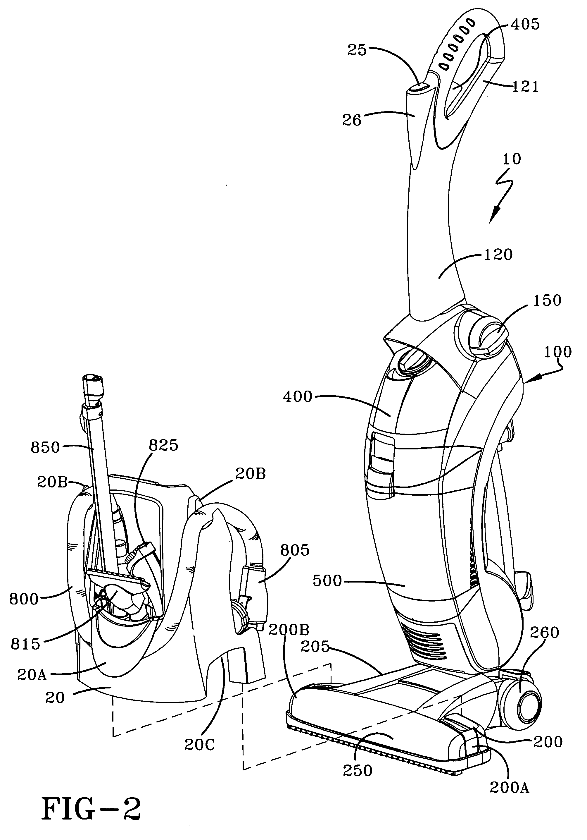 Floor care appliance with a plurali