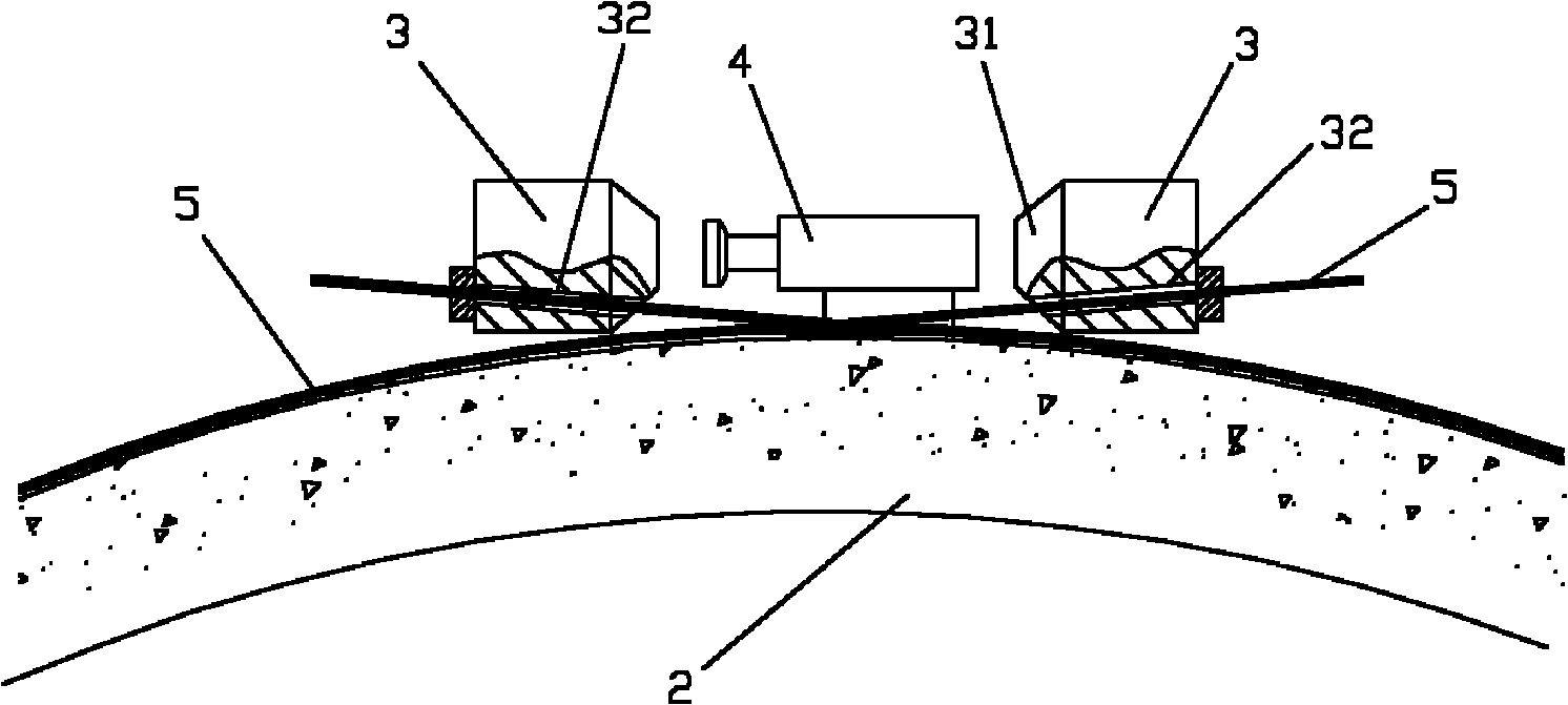 Pushing-type tested hydraulic pressure application device for shield tunnel structure prototype