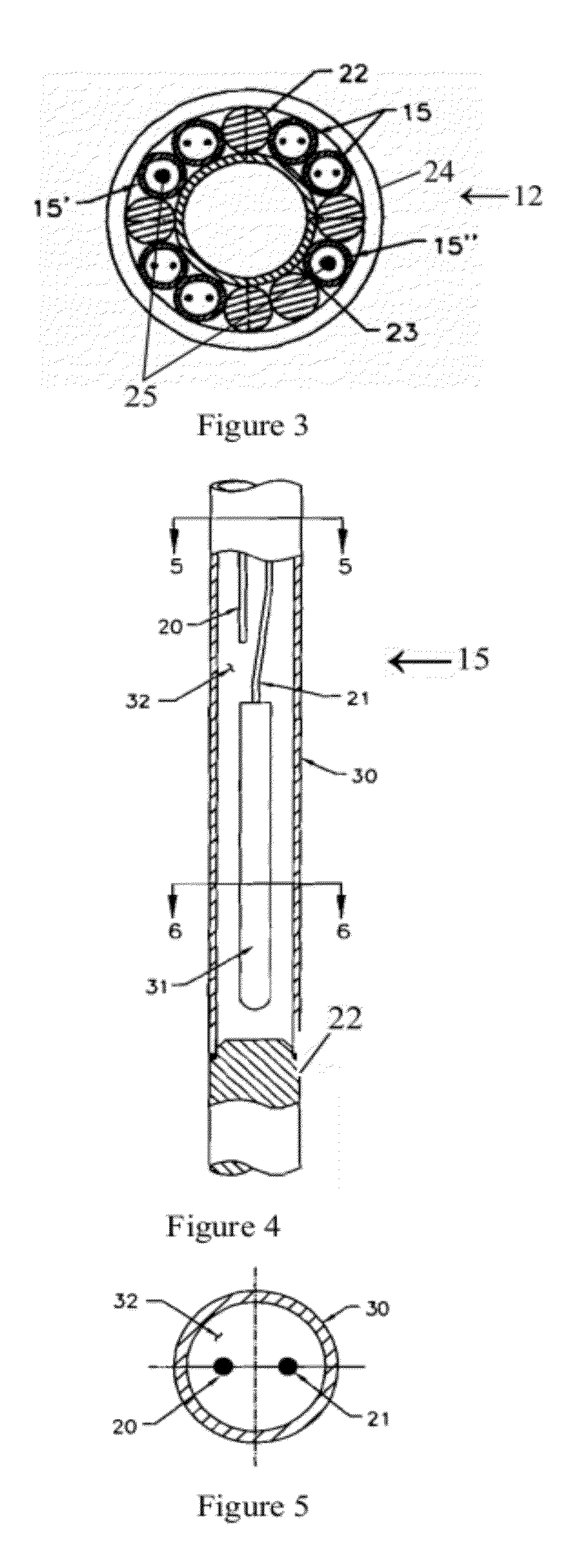 Self-calibrating, highly accurate, long-lived, dual rhodium vanadium emitter nuclear in-core detector