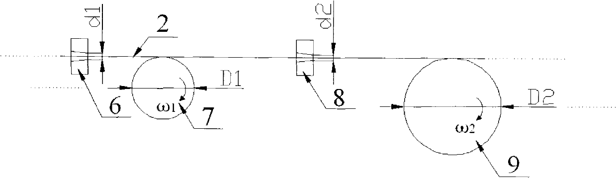 Method for producing detonating fuse or detonator delay line with small diameter and low charge linear density