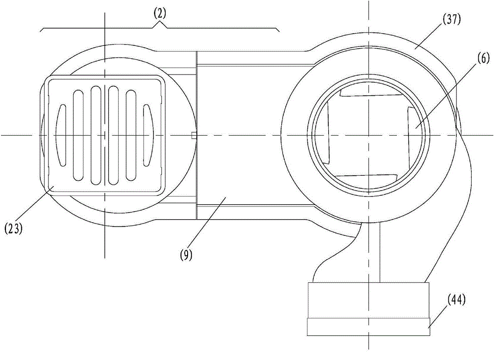 Drainage concentrator for high-rise building toilet