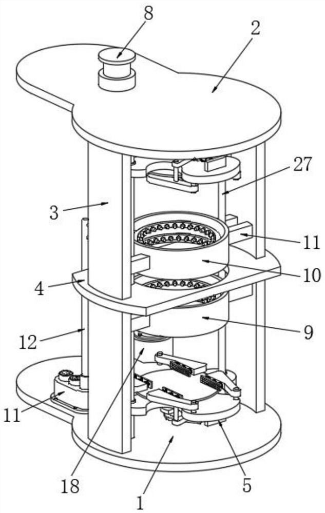 A rotary spraying equipment for heavy workpieces in a ship processing factory and its application method