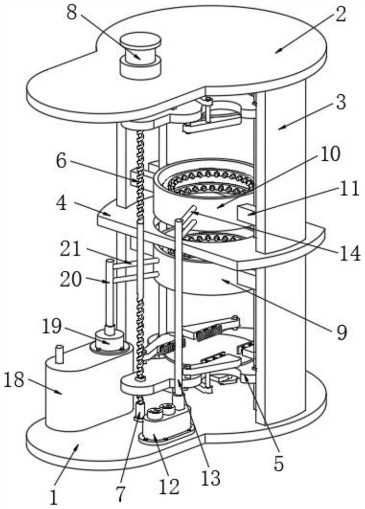 A rotary spraying equipment for heavy workpieces in a ship processing factory and its application method