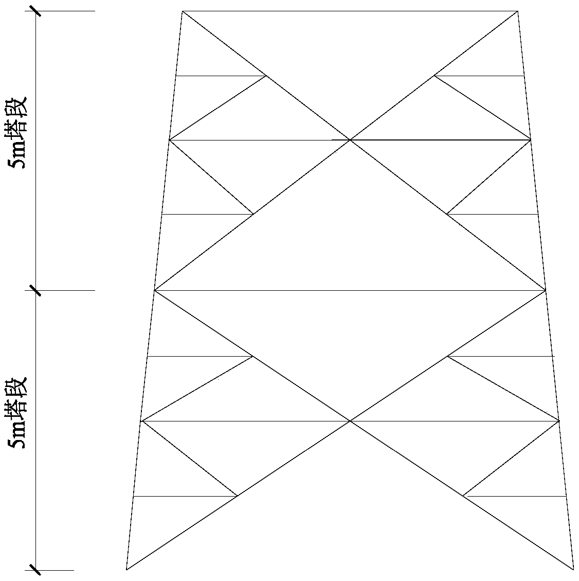 Non-destructive reinforcement device for angle steels of communication iron tower, and construction method thereof