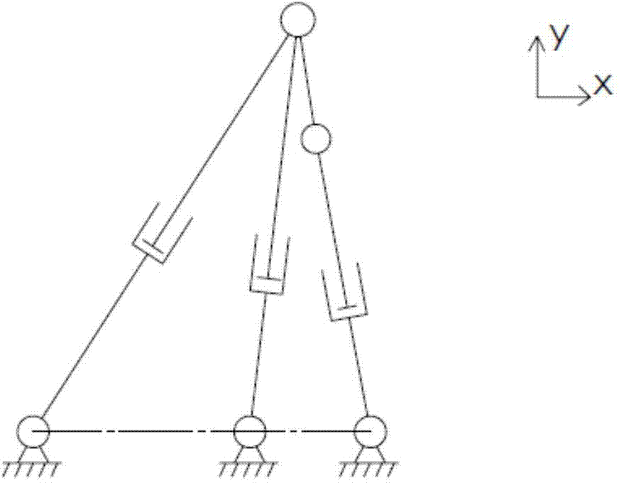 Planar three-freedom-degree parallel mechanism driven by three linear drivers and application thereof