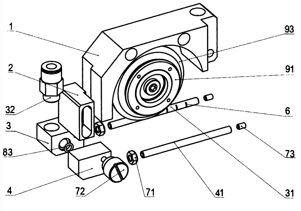 Cooling water spraying device of cutting machine