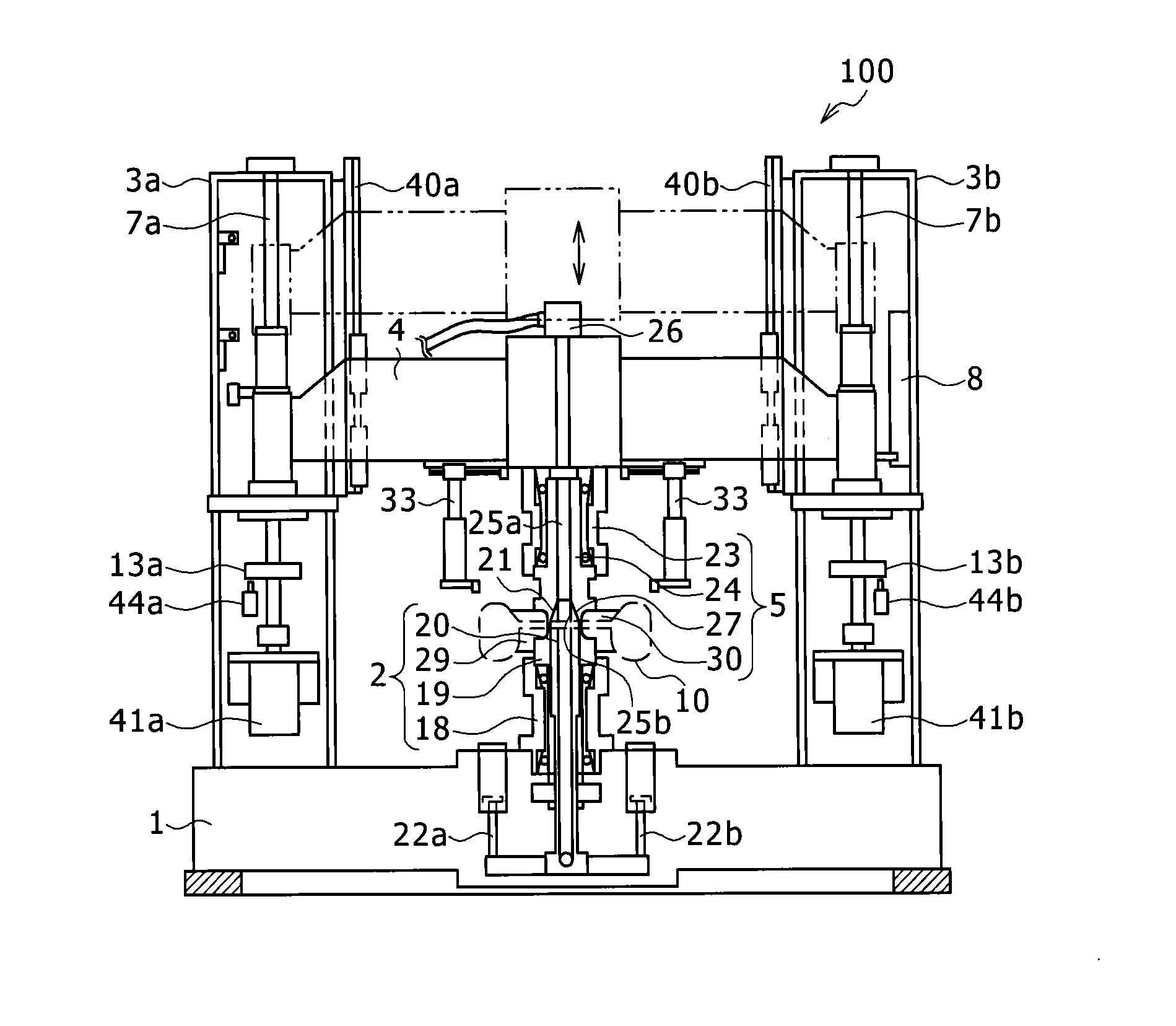 Tire testing method and tire testing machine