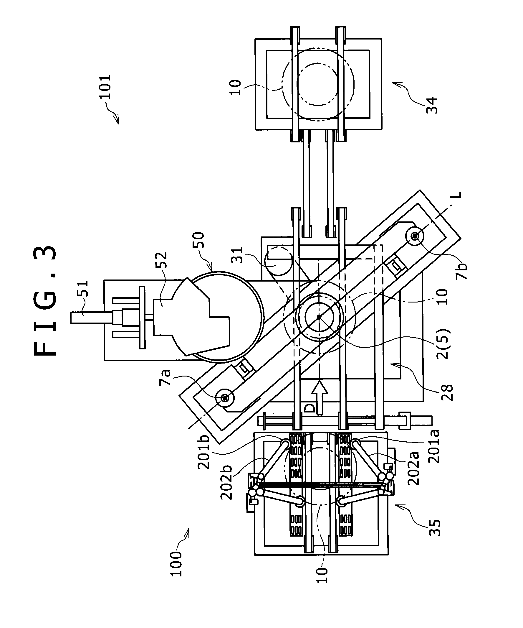 Tire testing method and tire testing machine