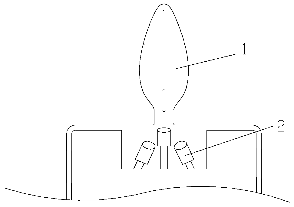 Dynamic flame forming method, flame simulation structure and electronic candle