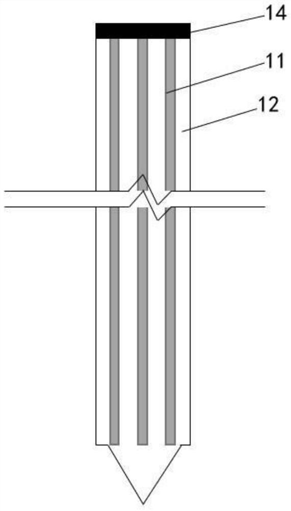 Protective structure for repairing unstable expansive soil side slope and construction method thereof