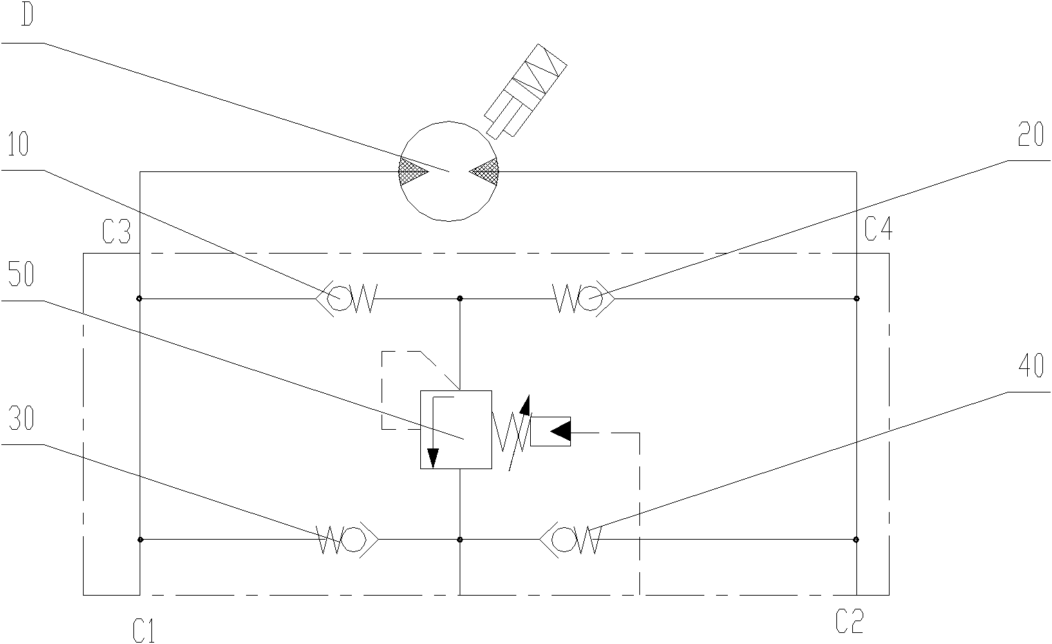 Rotating hydraulic system of crane and rotating buffer valve thereof