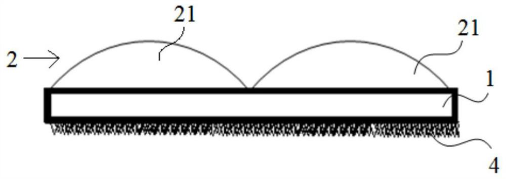 Optical film structure, its forming method and display device