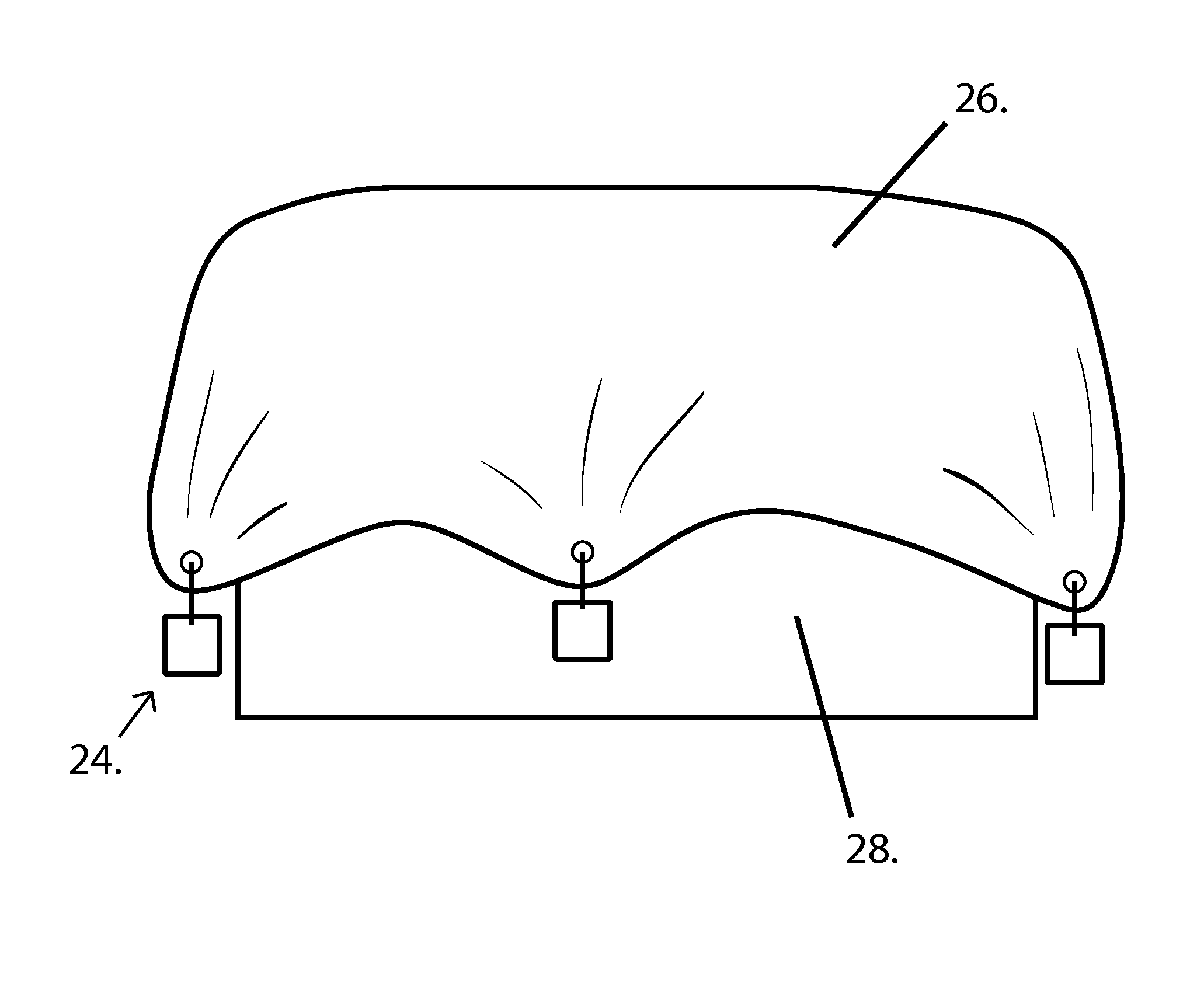 Weight assembly for covers