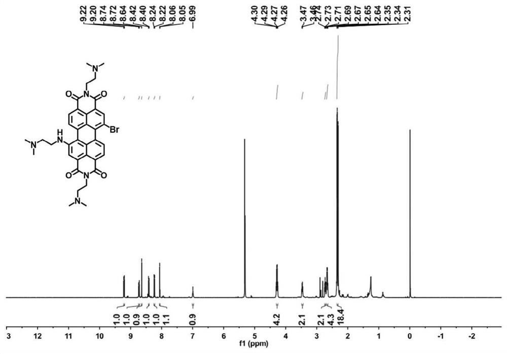 Preparation method of nucleolus targeting photo-thermal reagent based on perylene bisimide and application thereof