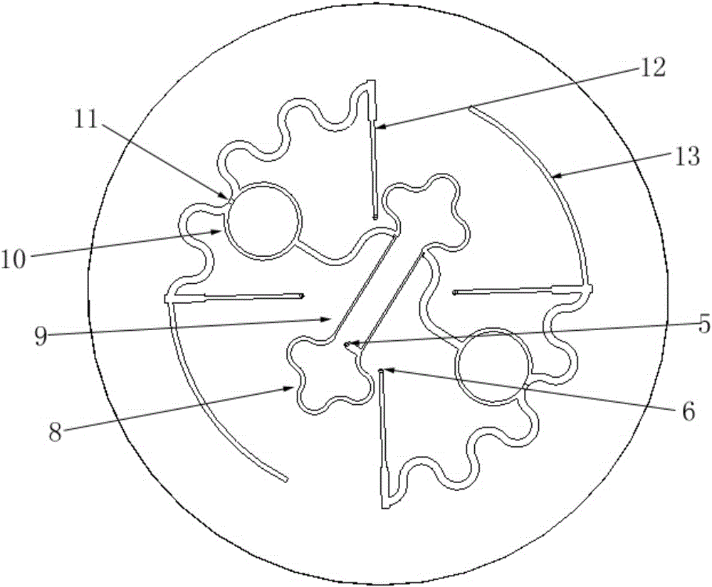 Anti-multipath-interference broadband low-axial-ratio GNSS antenna