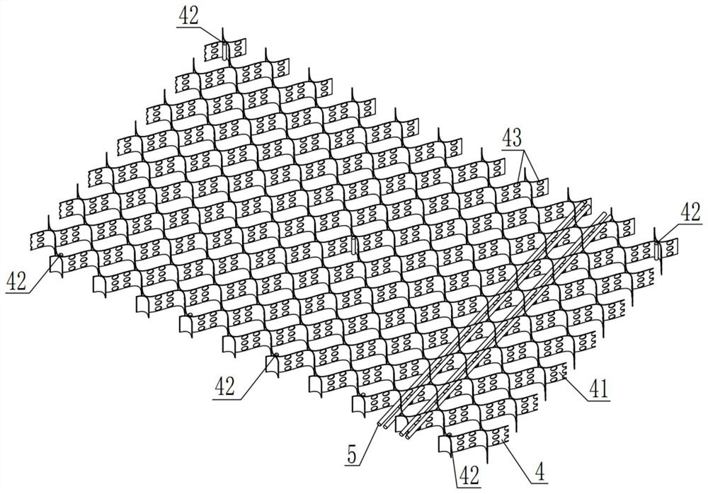 Reinforced concrete plate with three-dimensional grid geocell