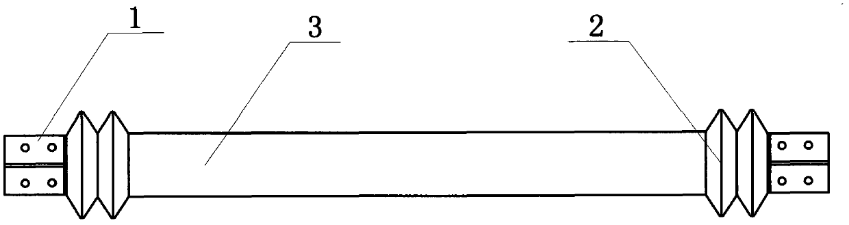 Manufacturing method of maintenance-free steel-composite material buckling restrained brace