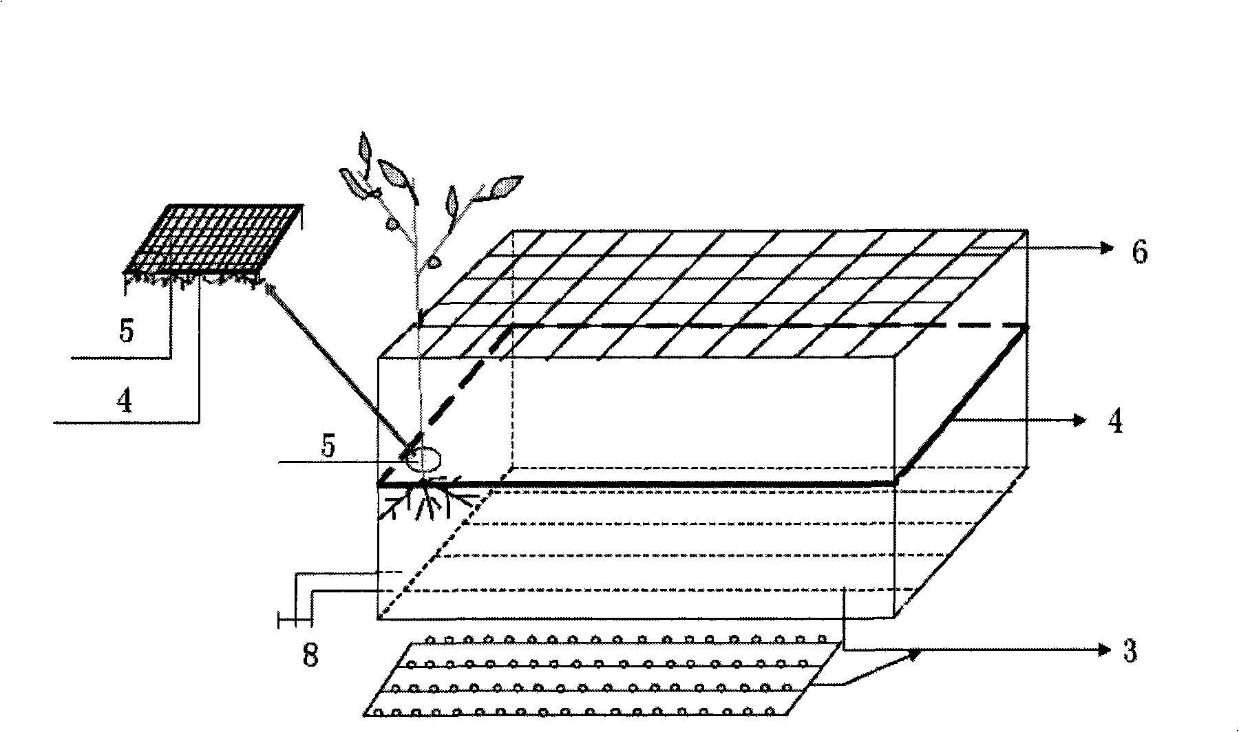 Device and brine solution for fast appraising salinity and alkalinity resistance of tree