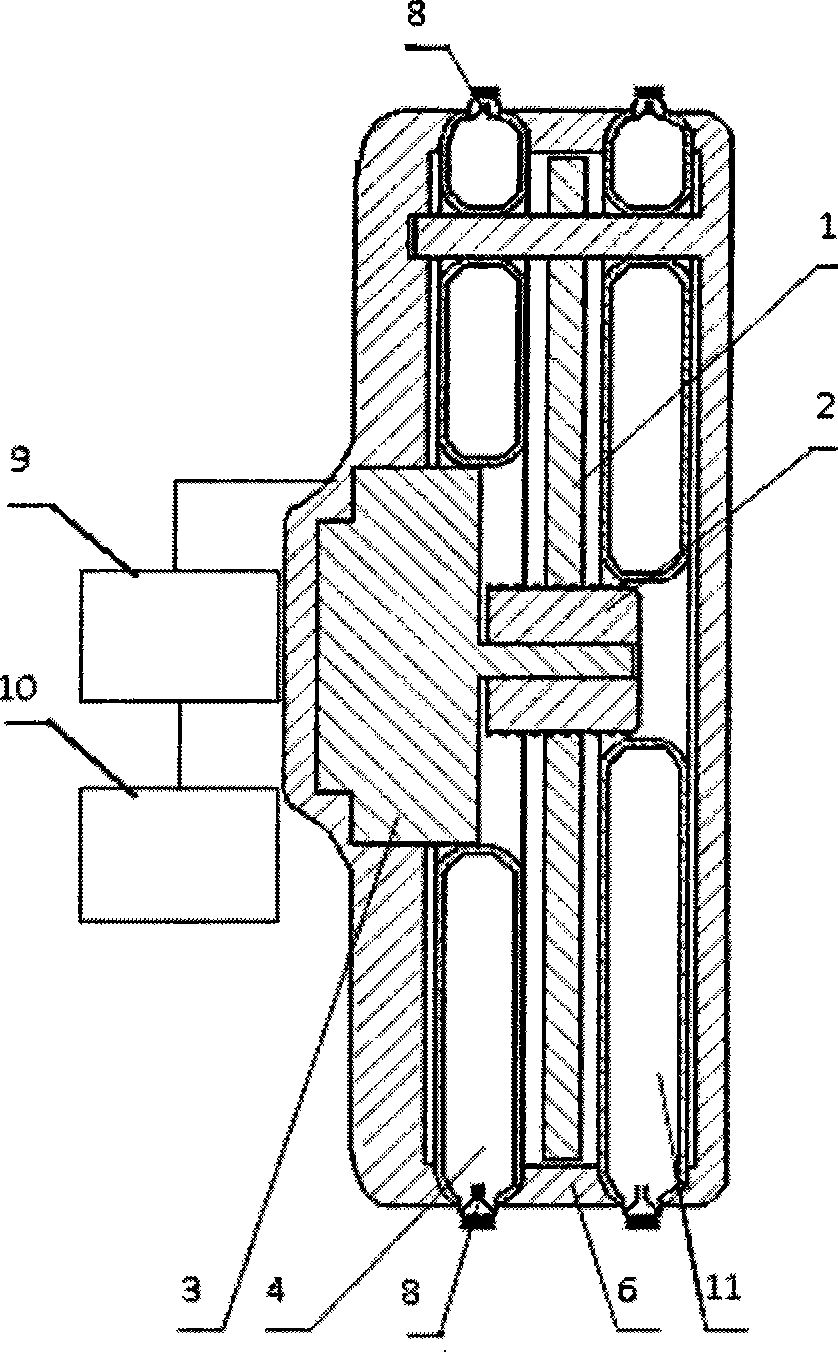 Ultrasonic motor drive diaphragm type blood pump